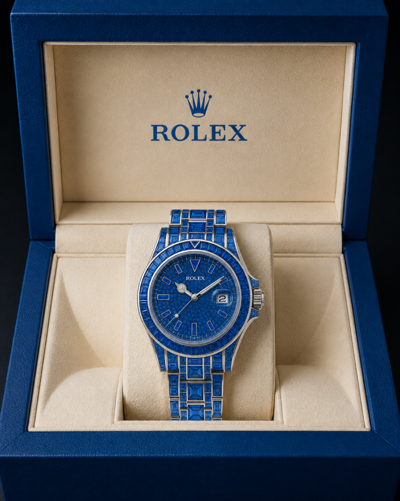 Blue Rolex Chronograph Watch: Luxury Design, Sporty Elegance & Timeless Prestige