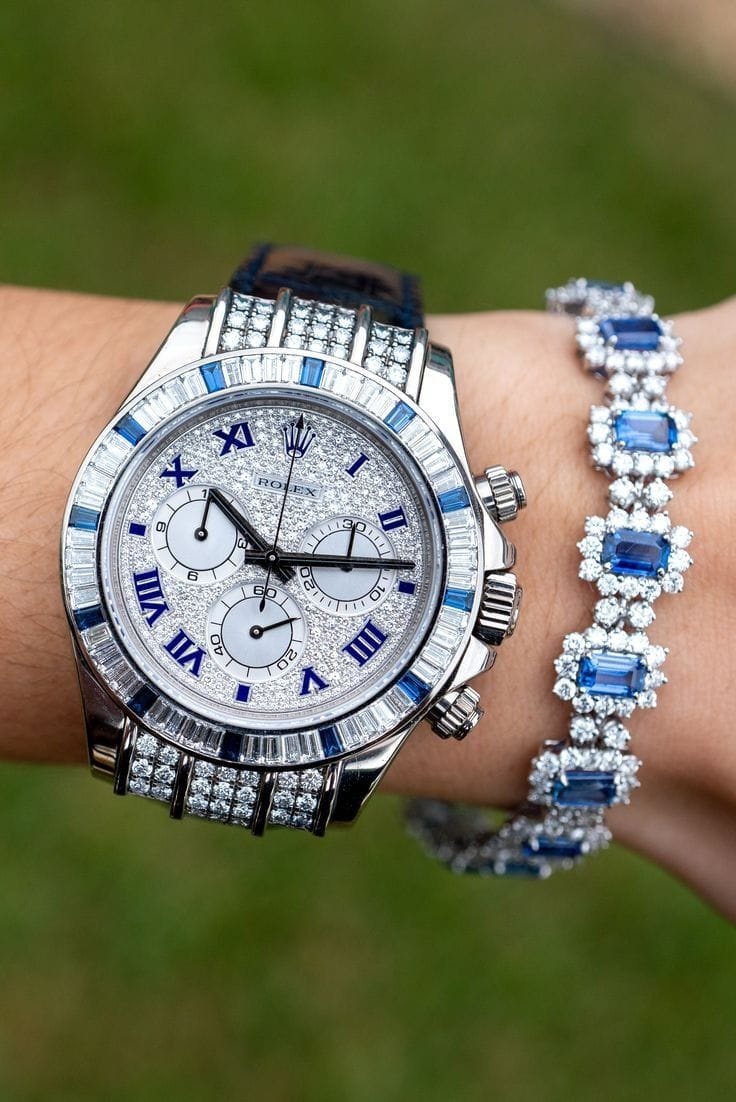 Luxury Diamond & Blue rolax